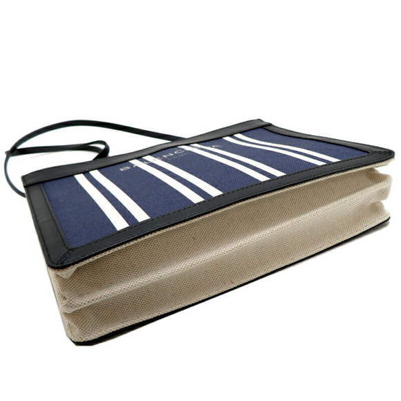 Balenciaga Pochette Shoulder Bag Canvas Navy Blue - Picture 3 of 10